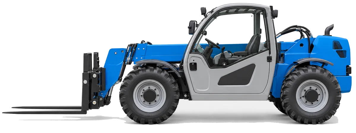 Genie telehandler in side profile